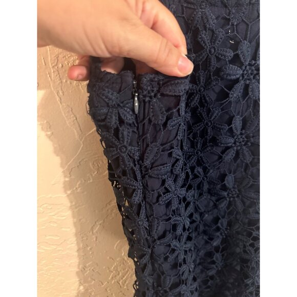 Hollister Blue Floral Cutouts Mini Dress - Picture 8 of 9